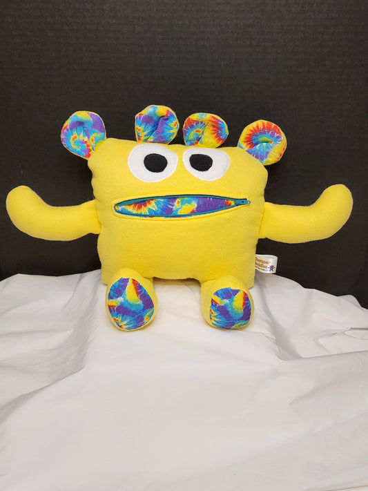Chomper Buddy 14" Yellow Rainbow Tie Dye