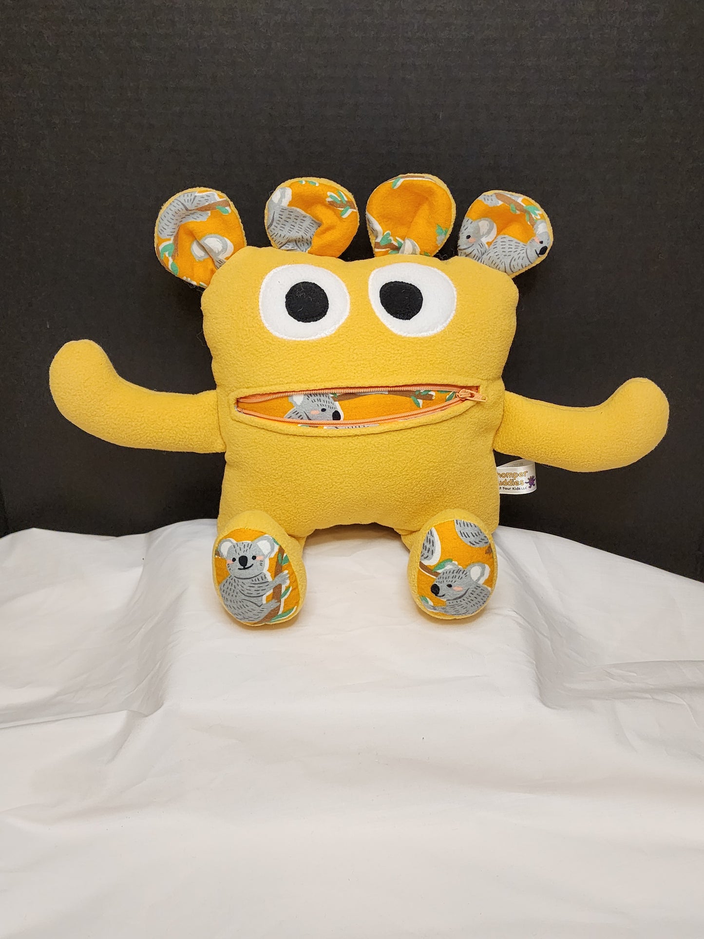 Chomper Buddy Gold/yellow color with Koala 14"