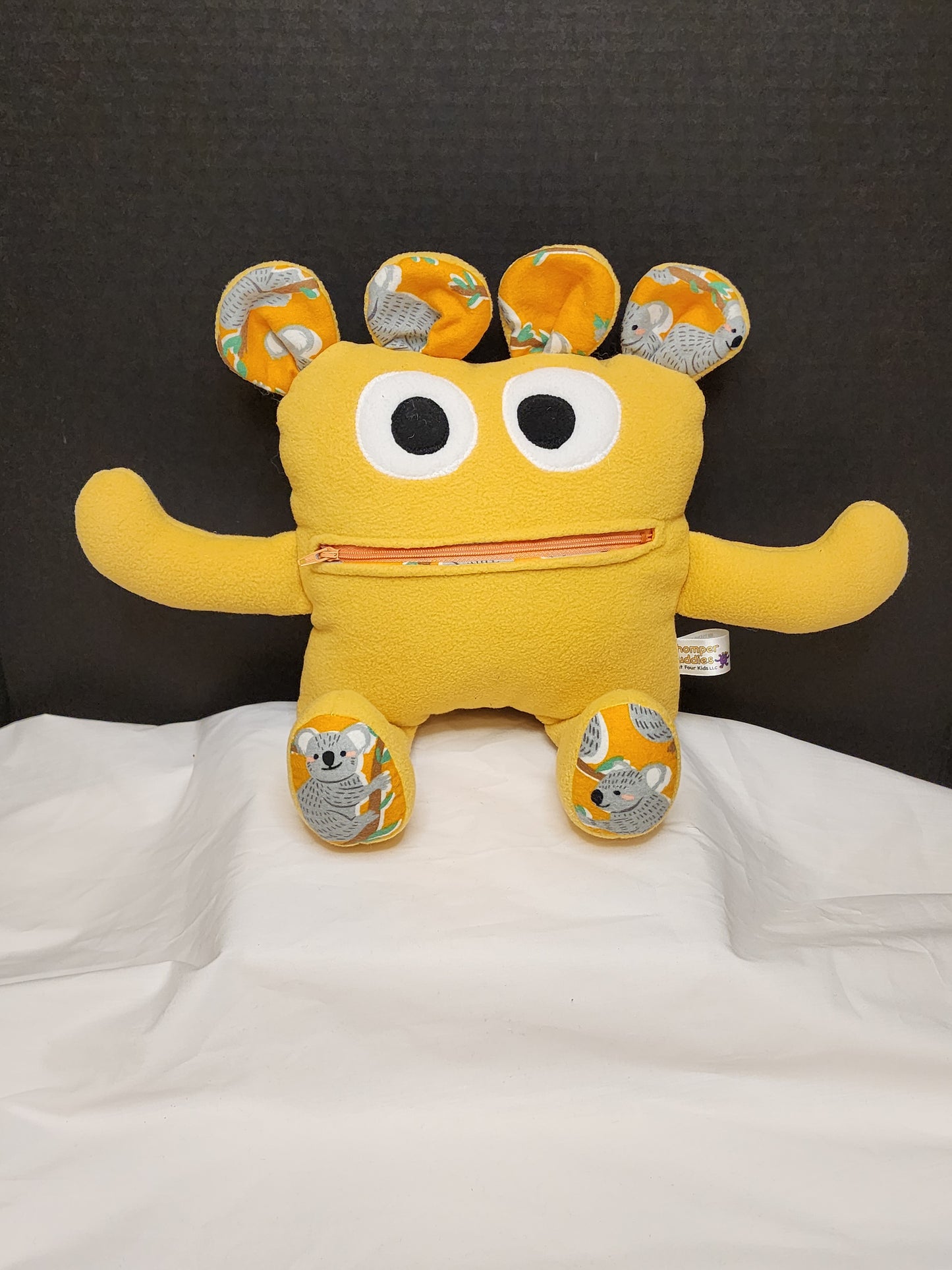 Chomper Buddy Gold/yellow color with Koala 14"