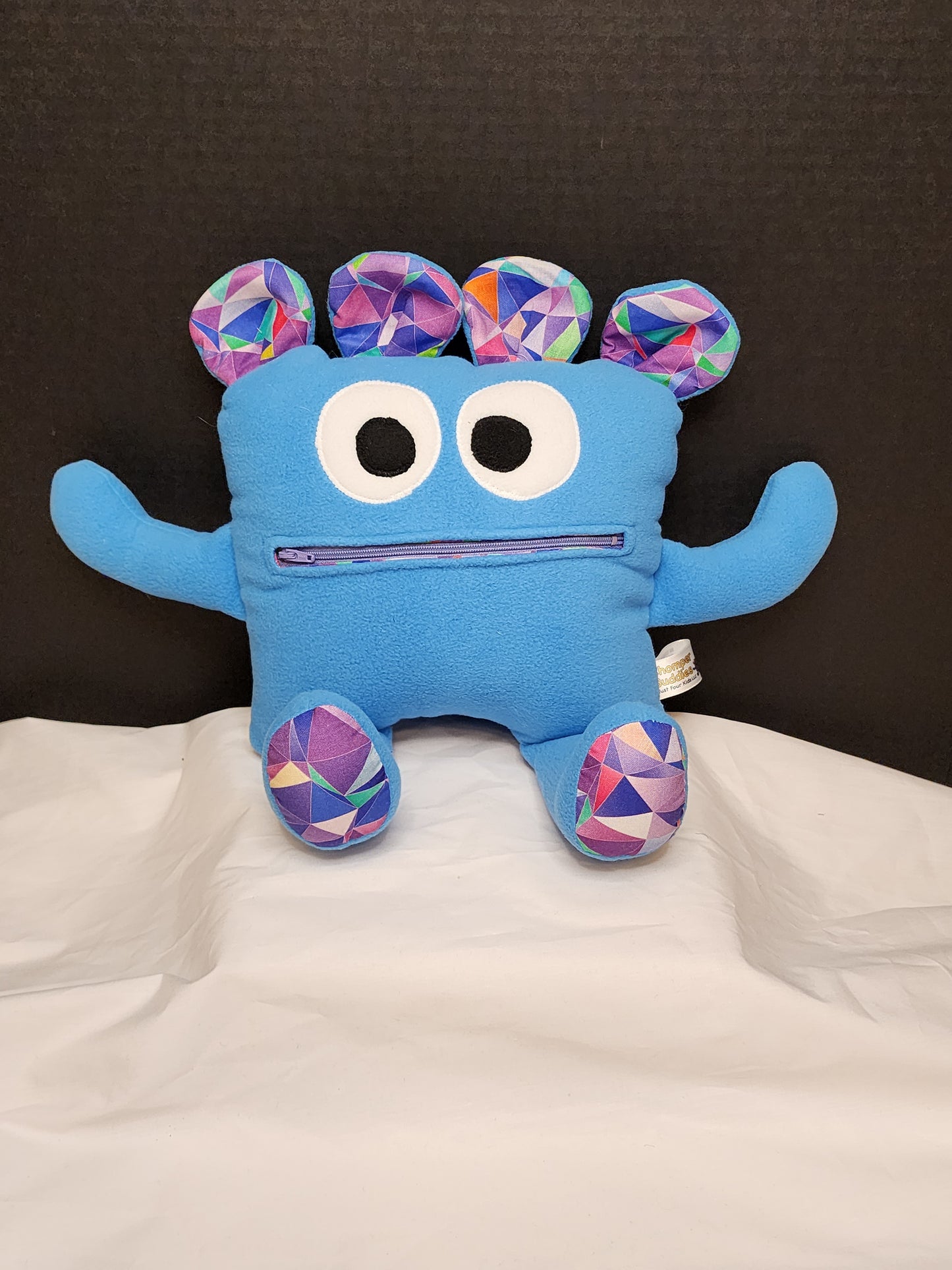 Chomper Buddy Blue with multi color prism 14"