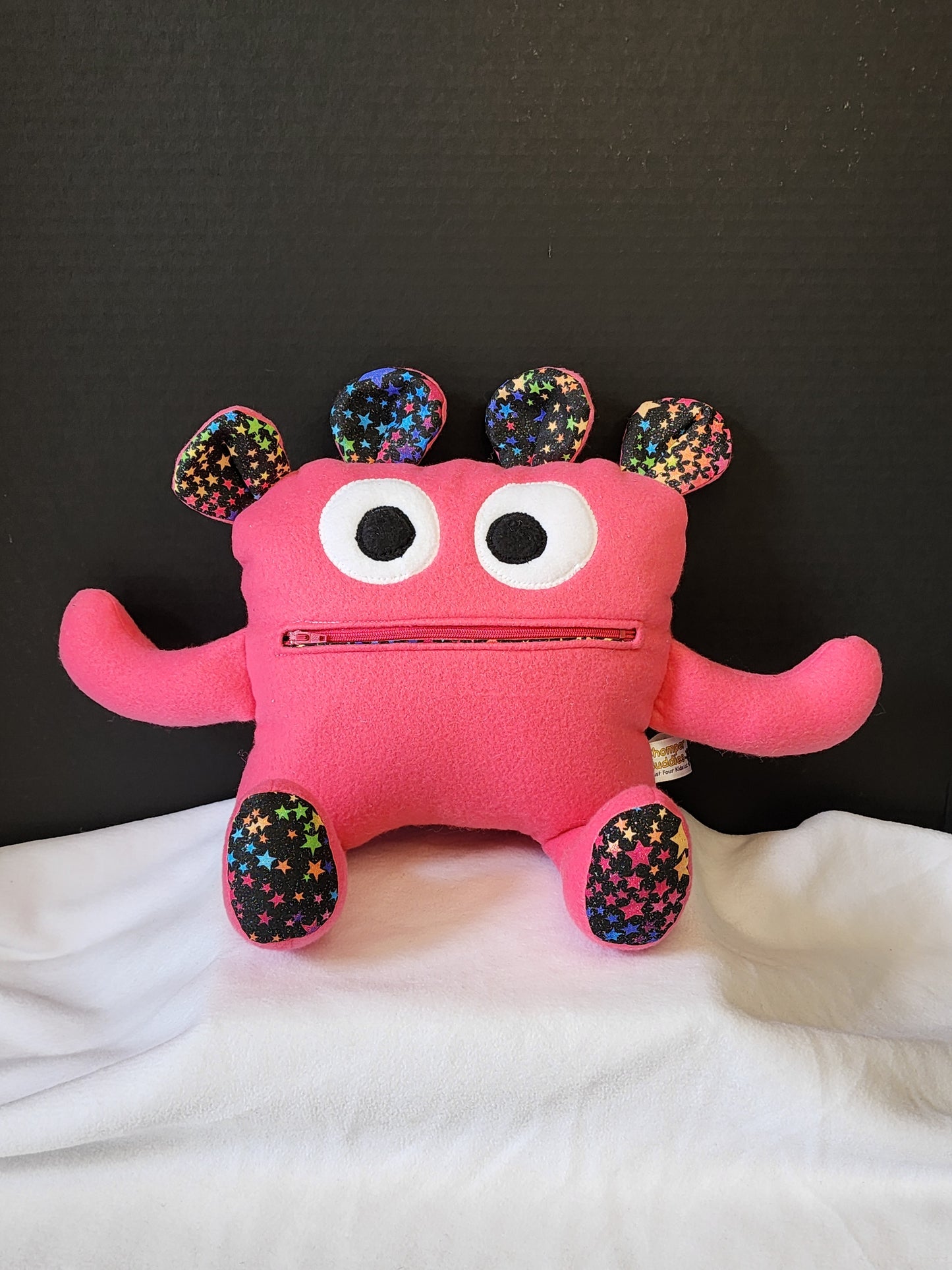 Chomer Buddy 14" Pink with rainbow stars lining