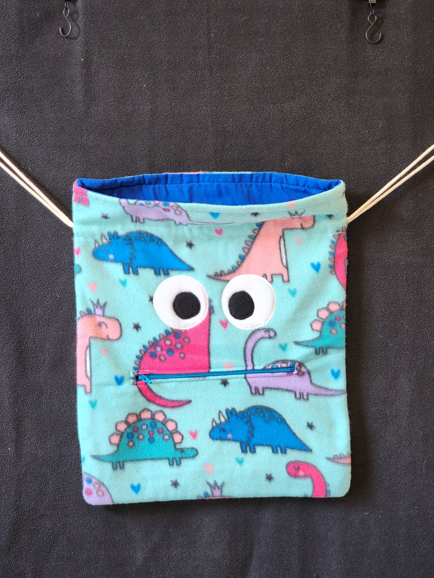 Chomper Buddy Drawstring bag, Slumber Bag,  Dementia Alzheimer's, Baby Dinosaurs