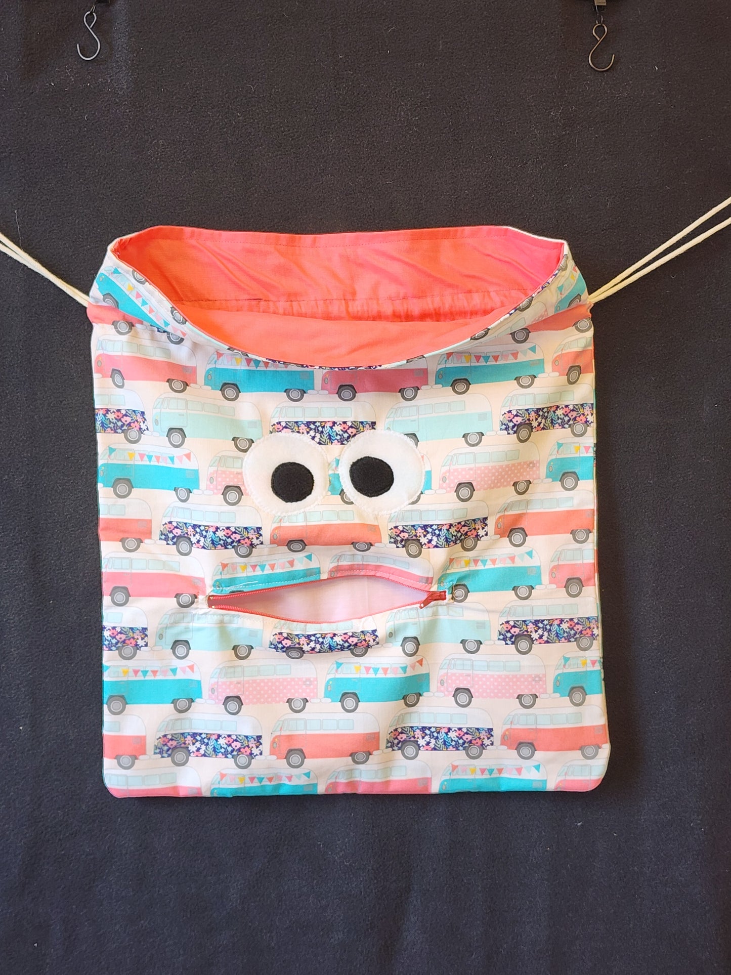 Chomper Buddy Drawstring bag, Slumber Bag,  Dementia Alzheimer's, VW Bus