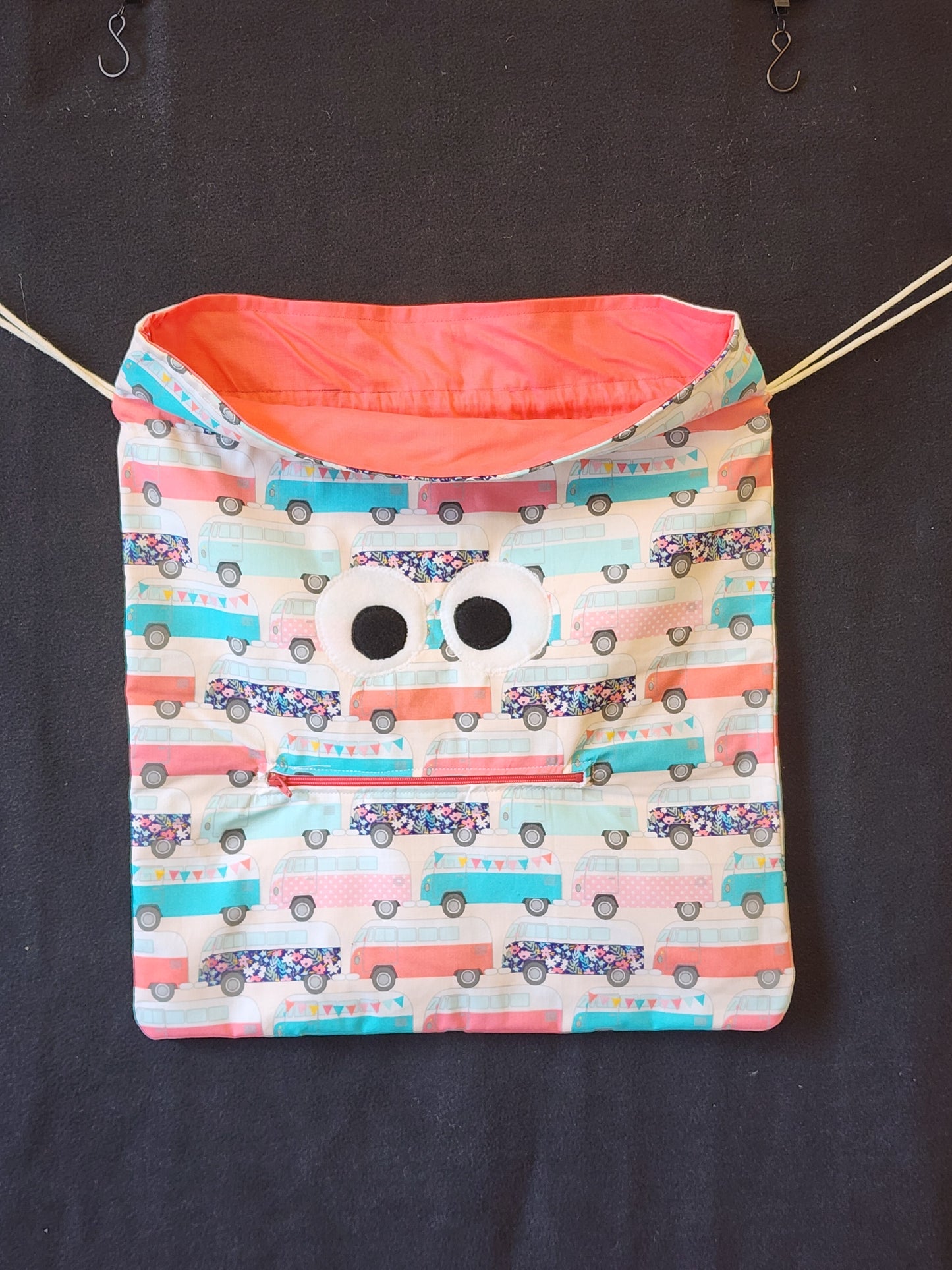 Chomper Buddy Drawstring bag, Slumber Bag,  Dementia Alzheimer's, VW Bus
