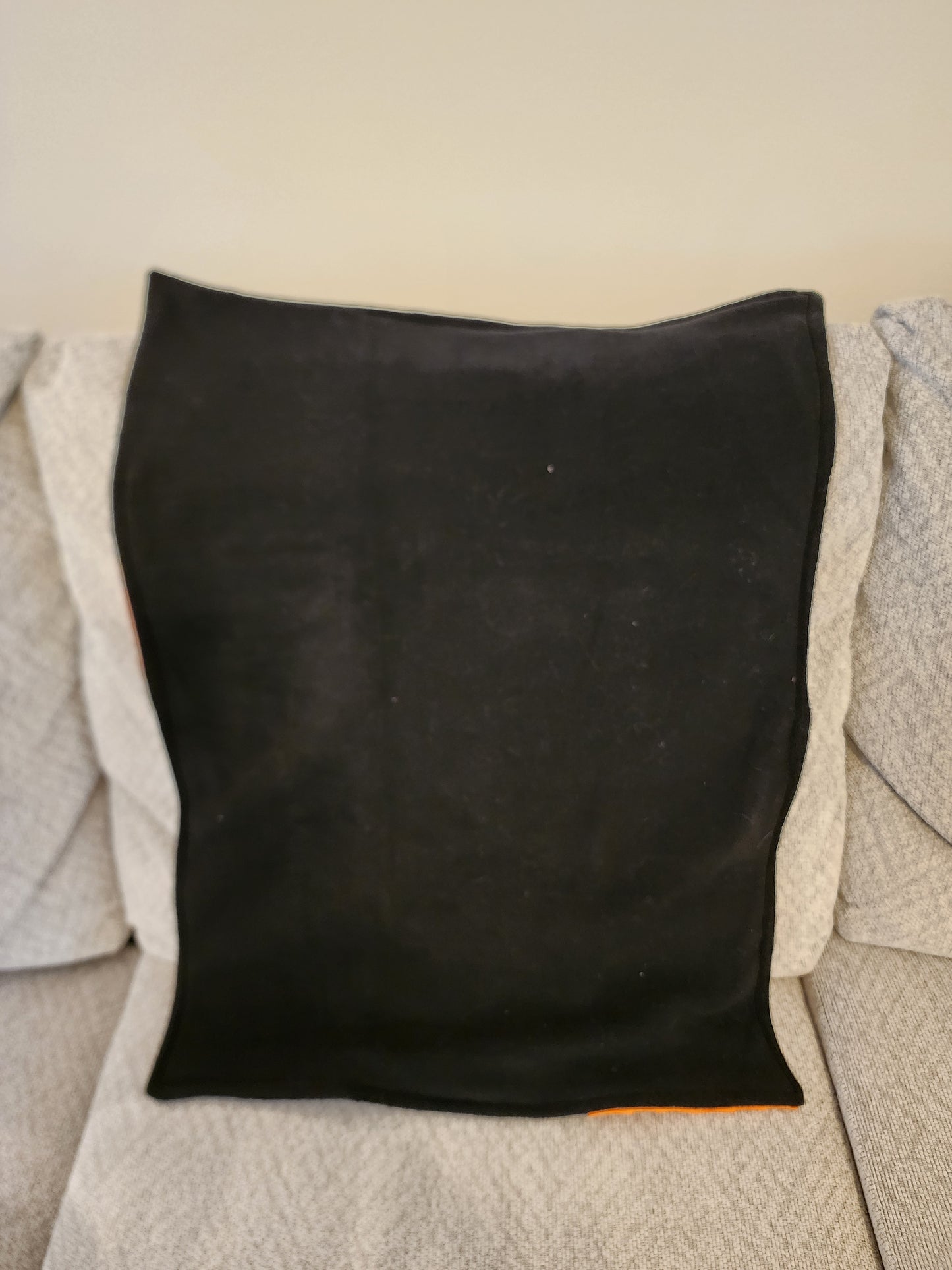 Sensory Blanket- Halloween Theme Push fur zipper pocket candycorn pumpkins