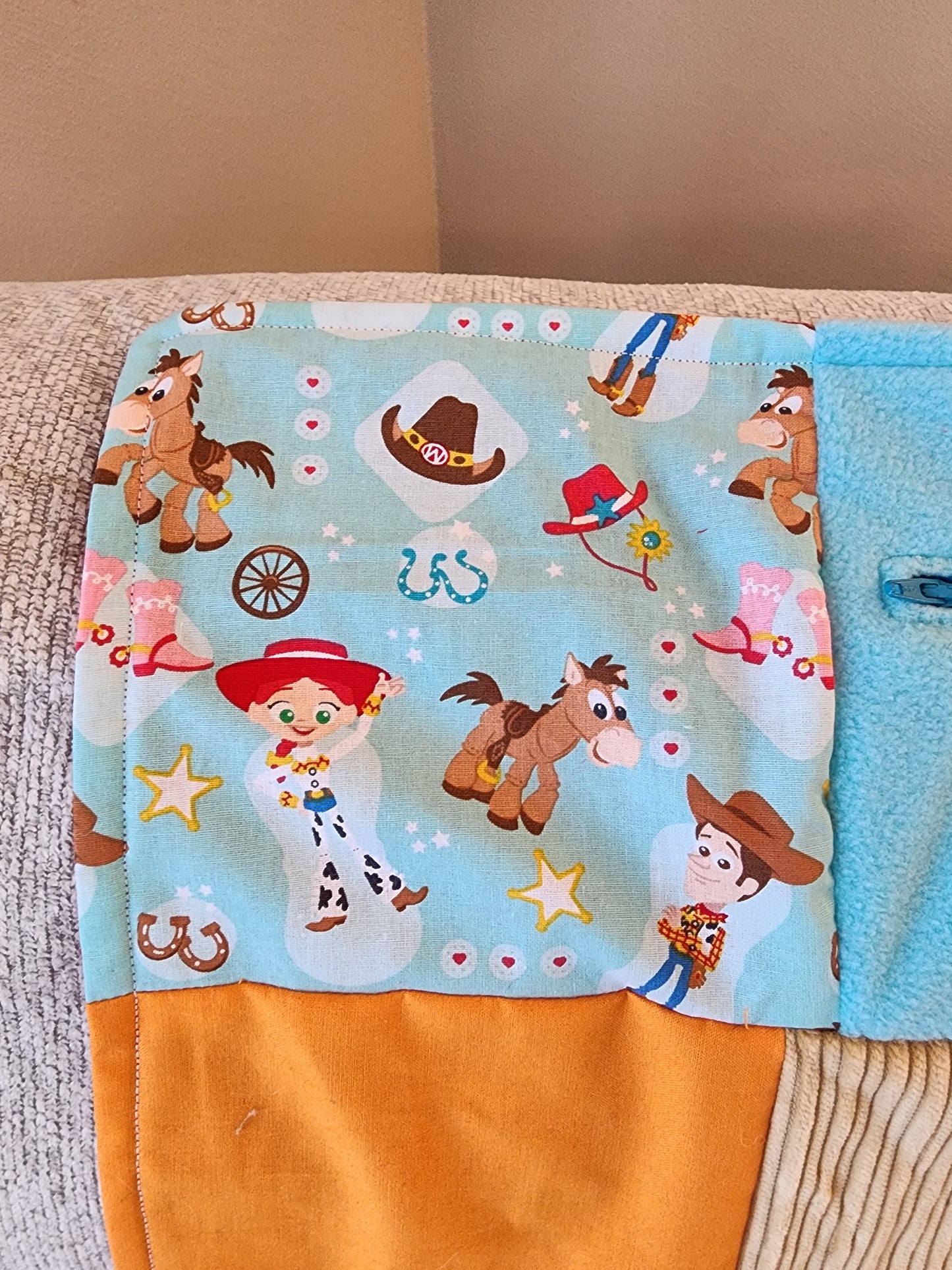 Sensory Blanket- toys dolls forks Theme fidget lap blanket Dementia