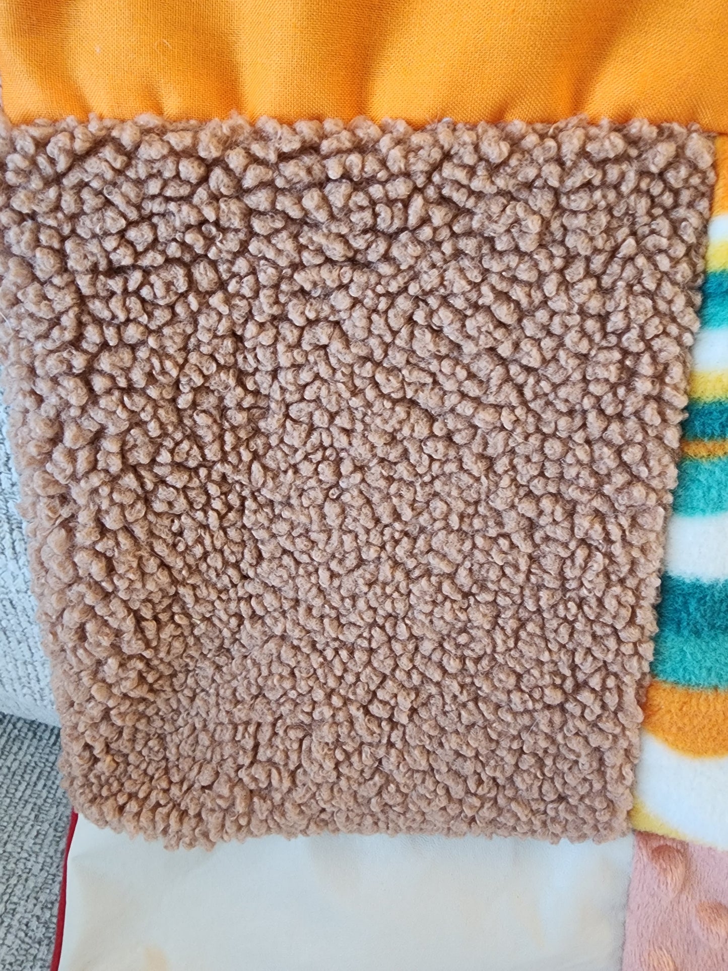 Sensory Blanket- toys dolls forks Theme fidget lap blanket Dementia