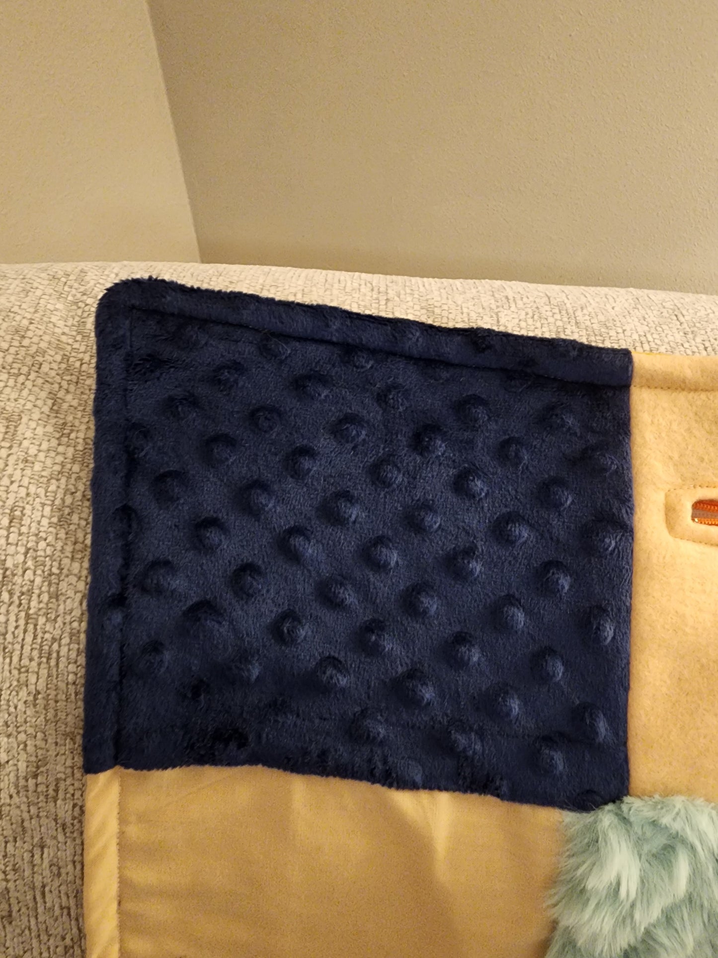 Sensory Blanket-  fidget lap blanket Dementia woodland animals