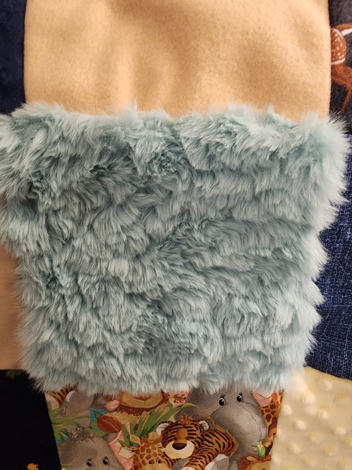 Sensory Blanket-  fidget lap blanket Dementia woodland animals