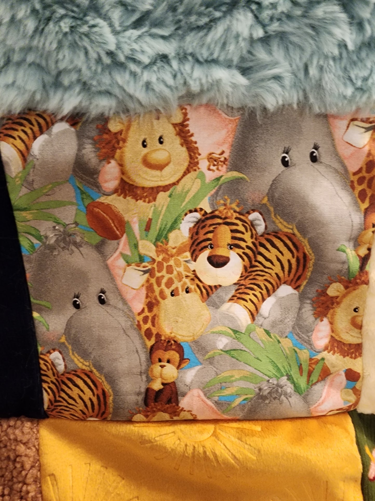 Sensory Blanket-  fidget lap blanket Dementia woodland animals
