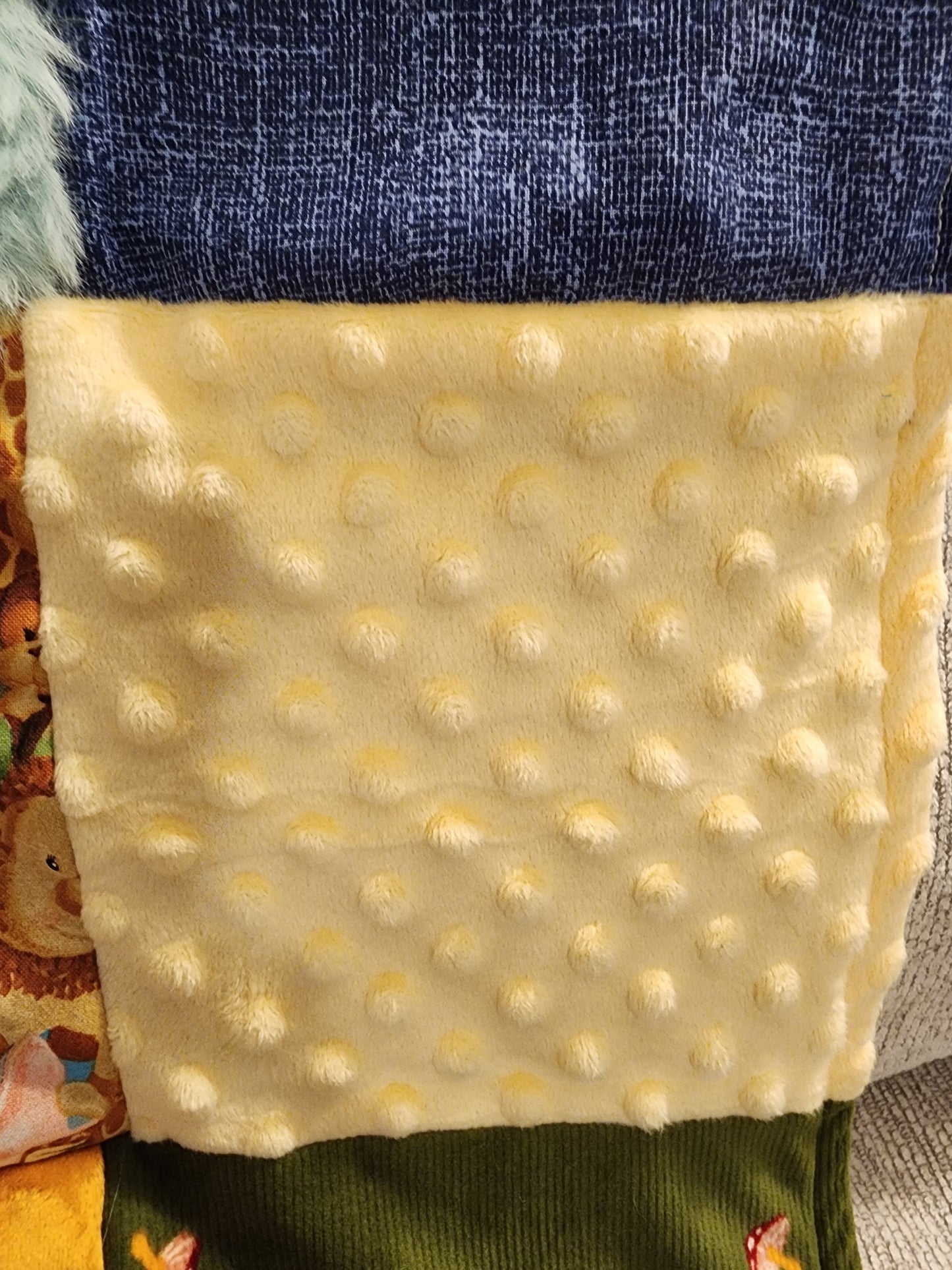 Sensory Blanket-  fidget lap blanket Dementia woodland animals