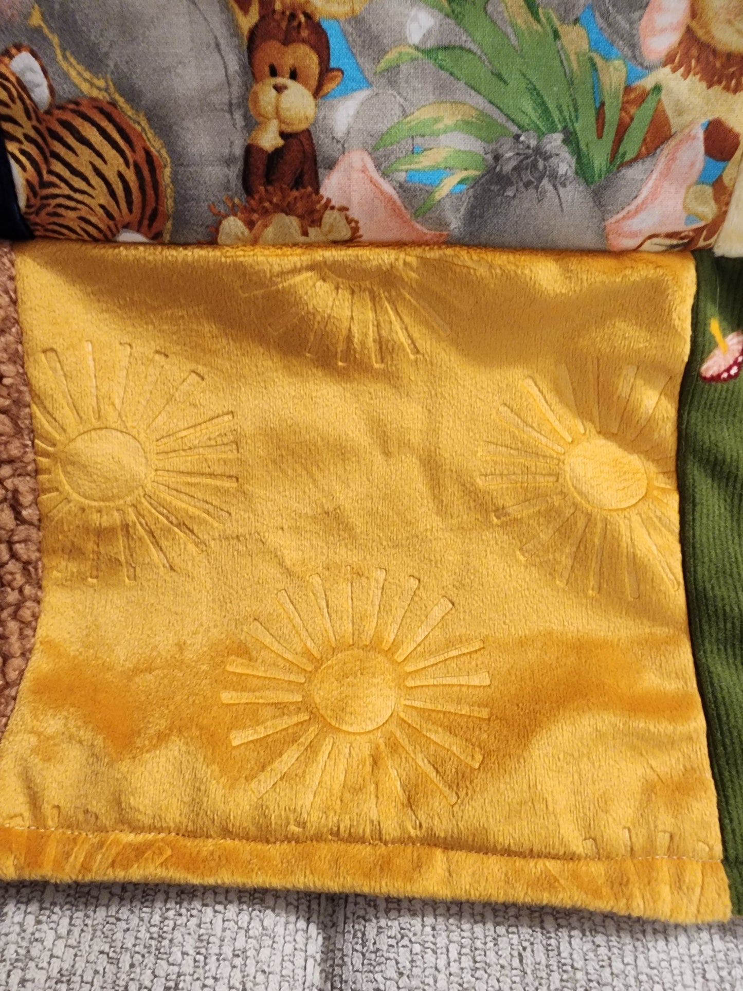 Sensory Blanket-  fidget lap blanket Dementia woodland animals