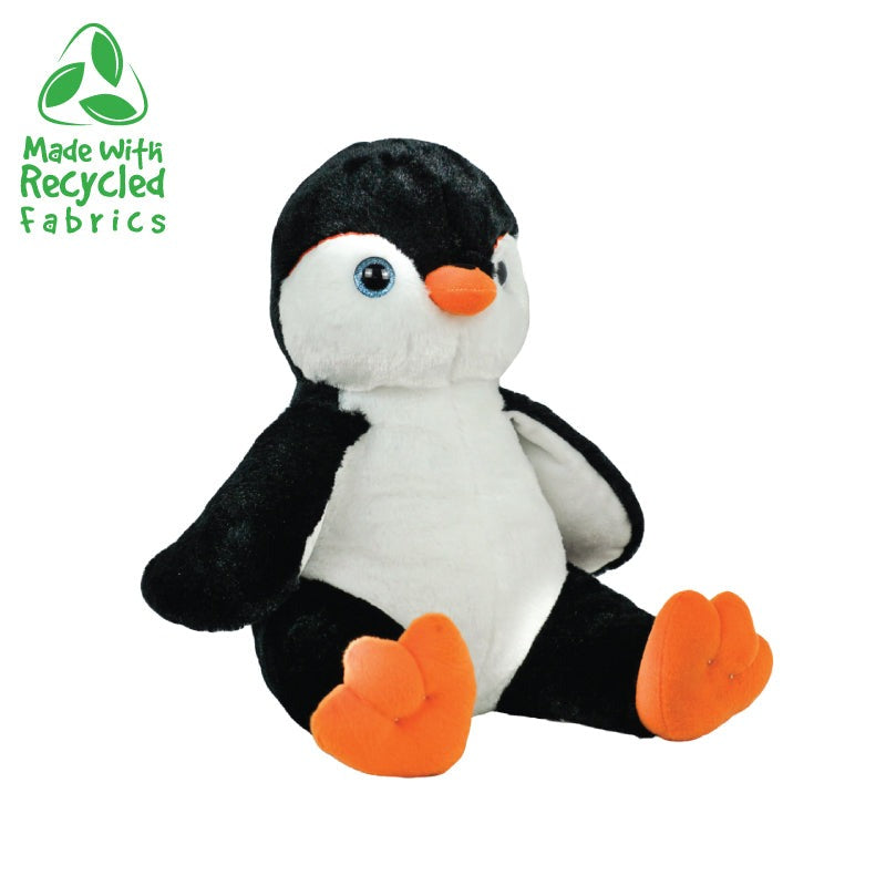 A soft 16” plush Penguin stuffy sitting with a white background *Comes unstuffed.