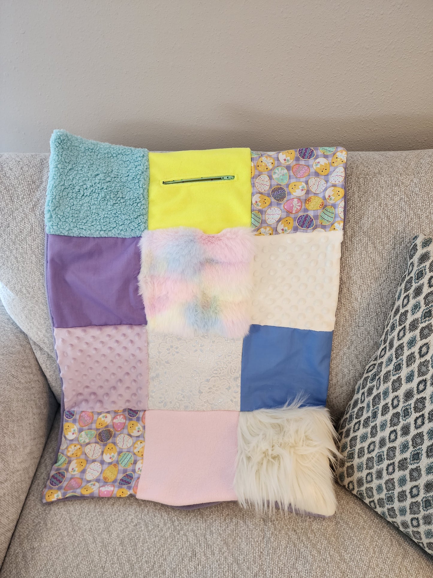 Sensory Blanket- Easter Theme fidget lap blanket Dementia