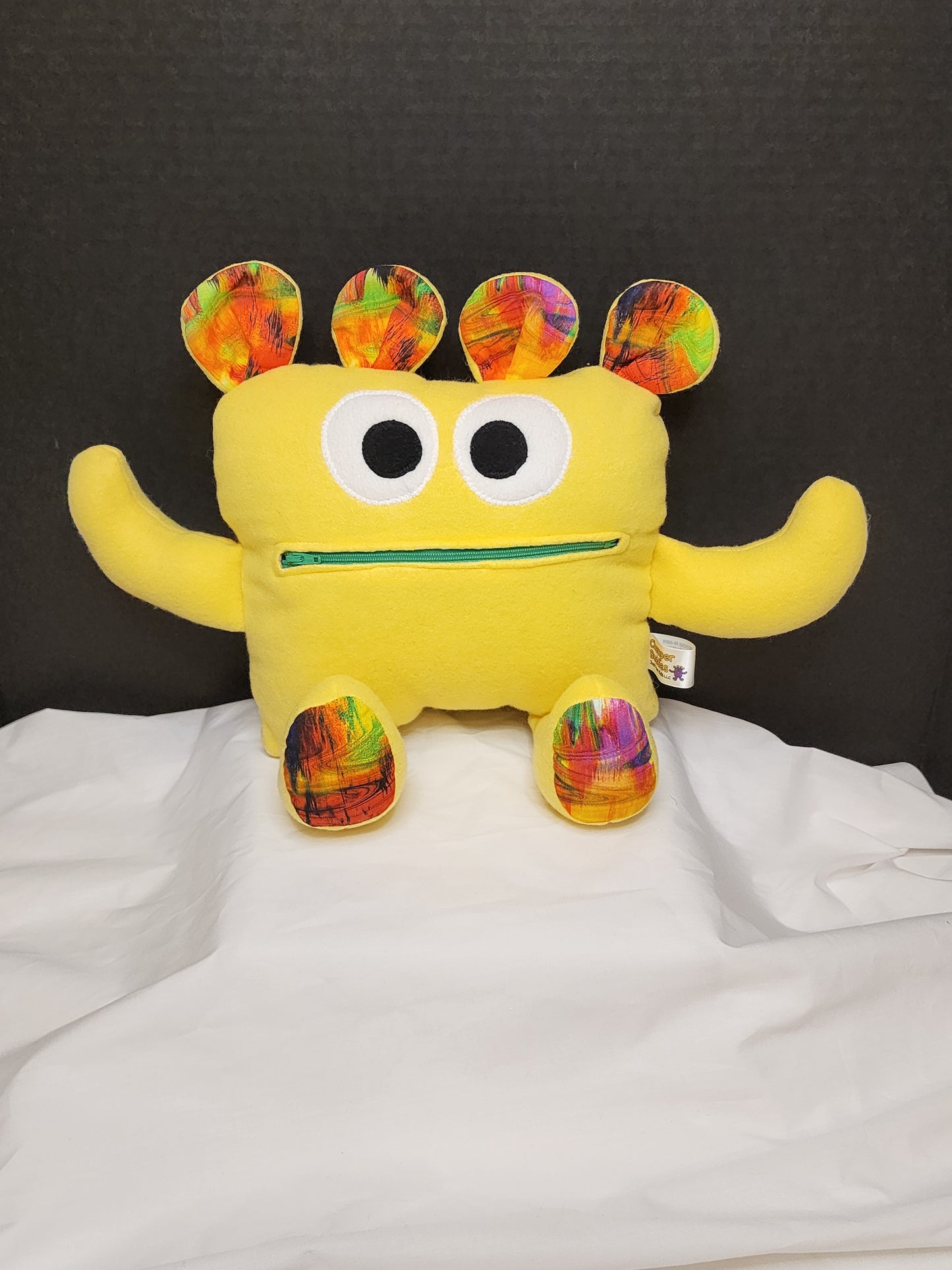 Chomper Buddy 14" Yellow with multicolor