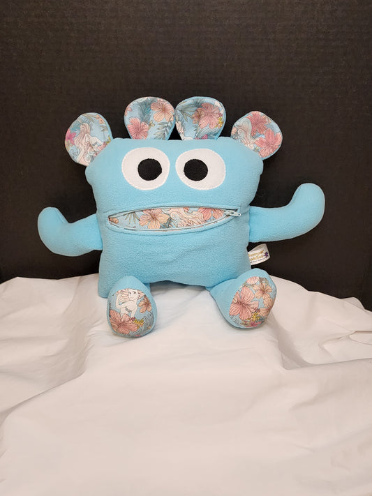 Chomper Buddy 14" Baby blue with mermaid