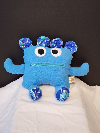 Chomper Buddy 11" Blue Fleece with mermaid lining