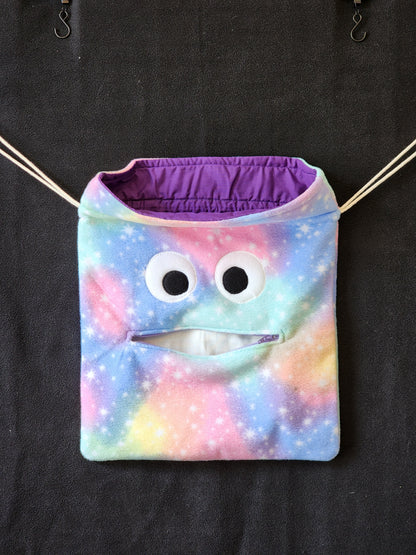 Chomper Buddy Slumber Bag Dance Bag, Fidget Holder Bag Pastel colors with stars