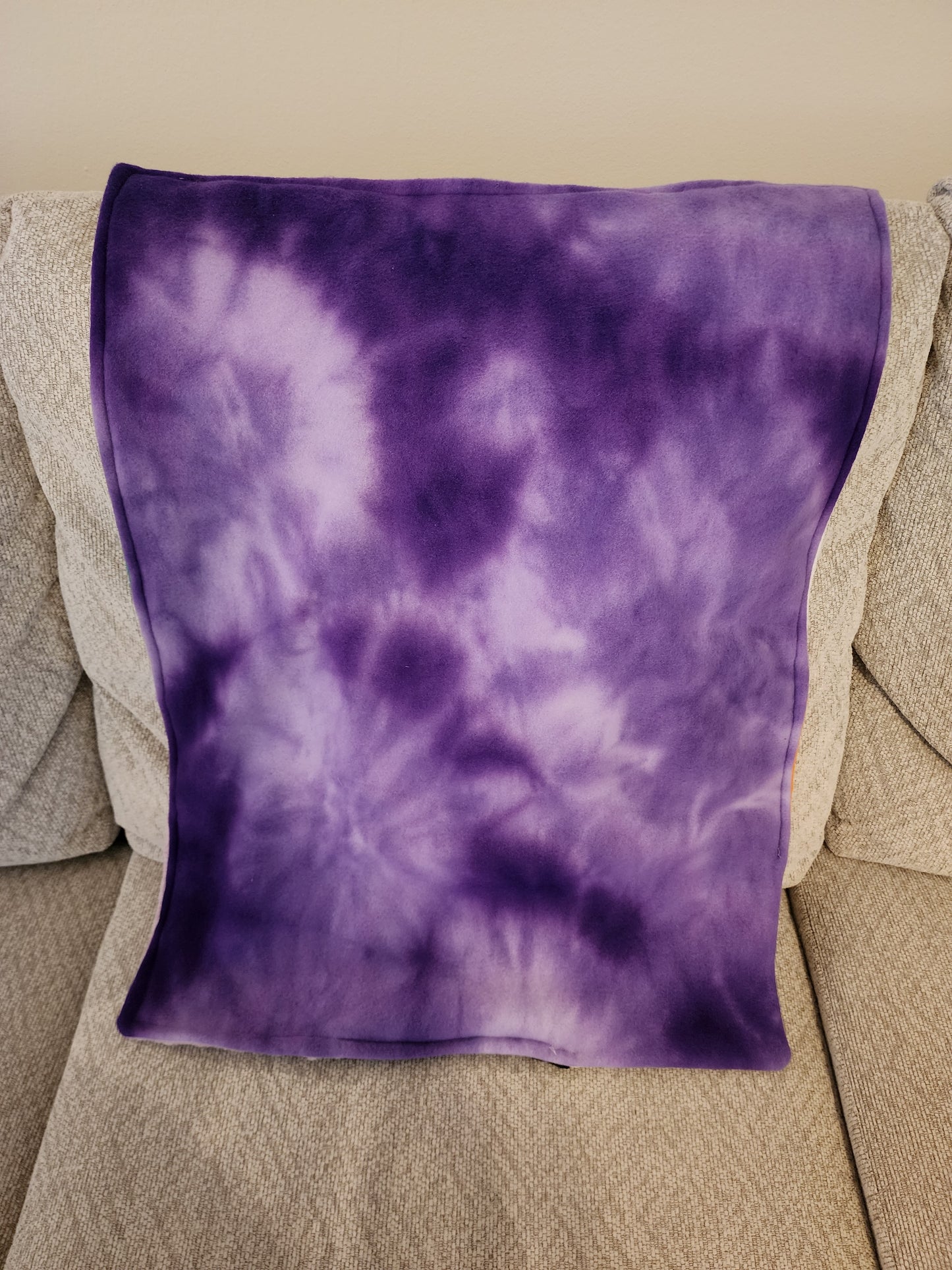 Sensory Blanket- Halloween Theme Plush fur zipper pocket Frankenstein pumpkins