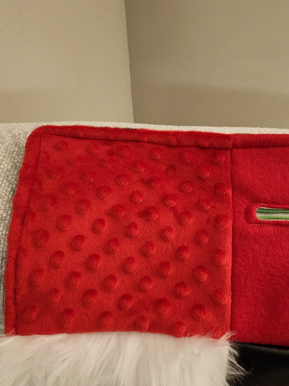 Sensory Blanket- Christmas Santa Theme fidget lap blanket Dementia