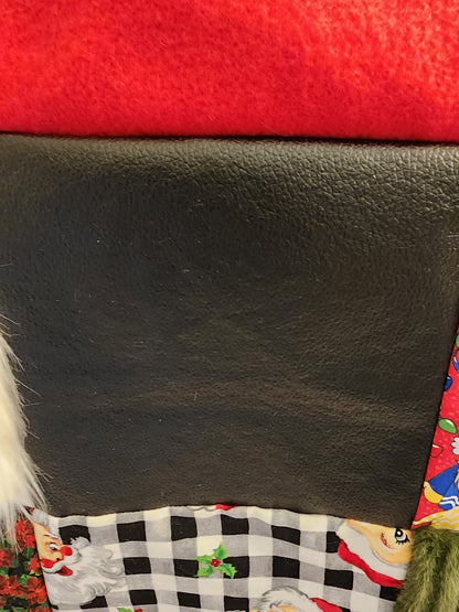 Sensory Blanket- Christmas Santa Theme fidget lap blanket Dementia