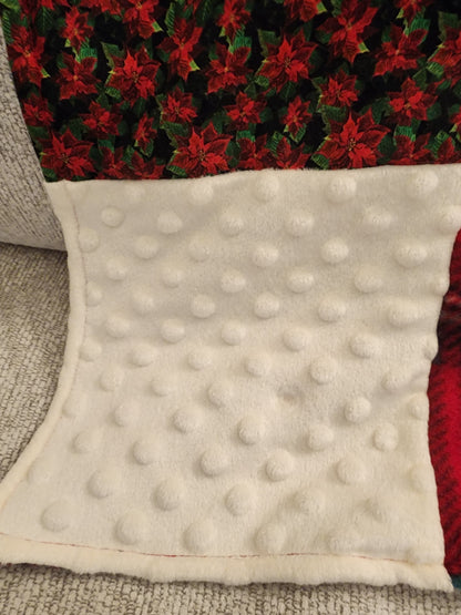Sensory Blanket- Christmas Santa Theme fidget lap blanket Dementia