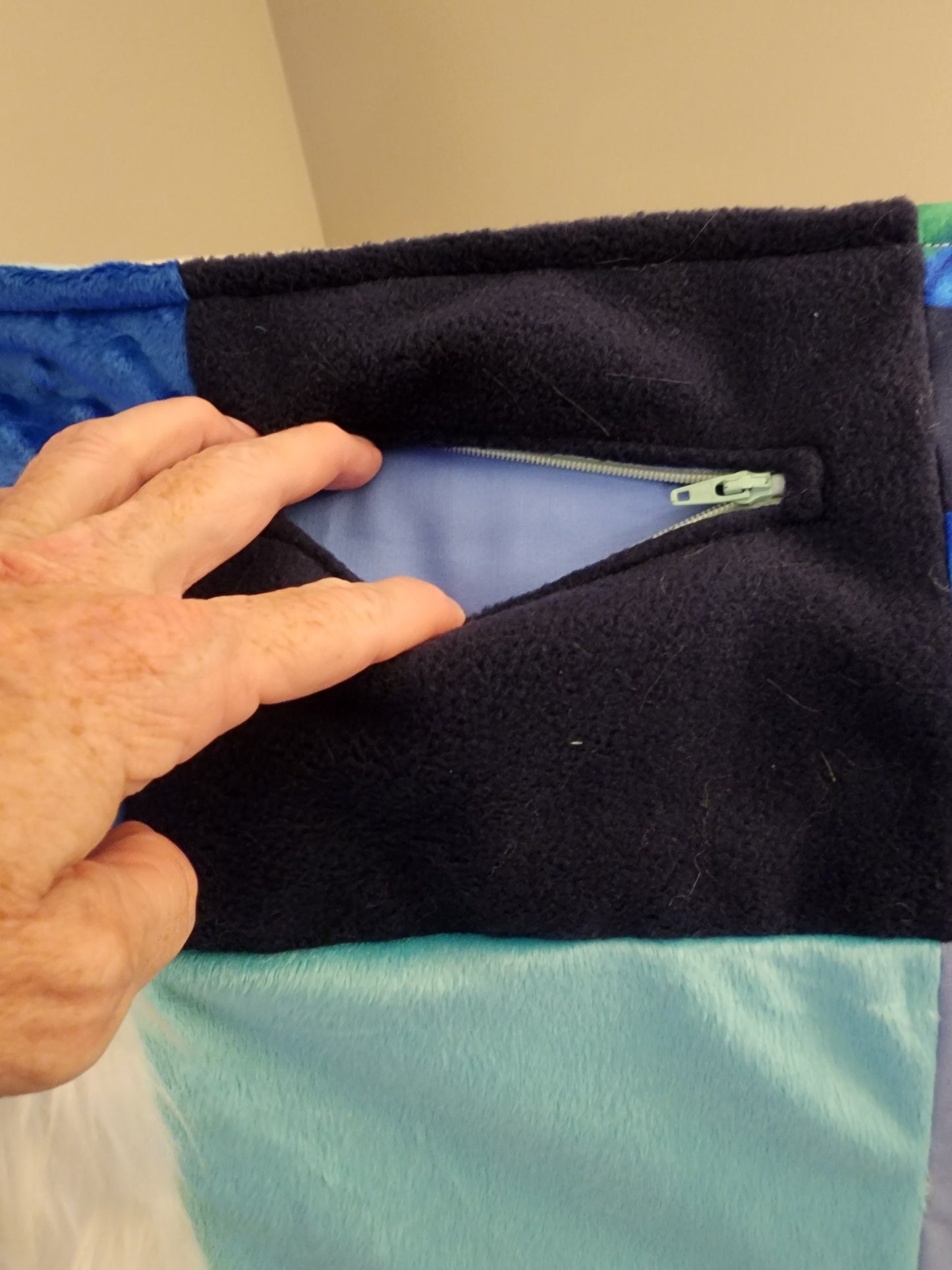 Sensory Blanket- Dolphins Theme fidget lap blanket Dementia