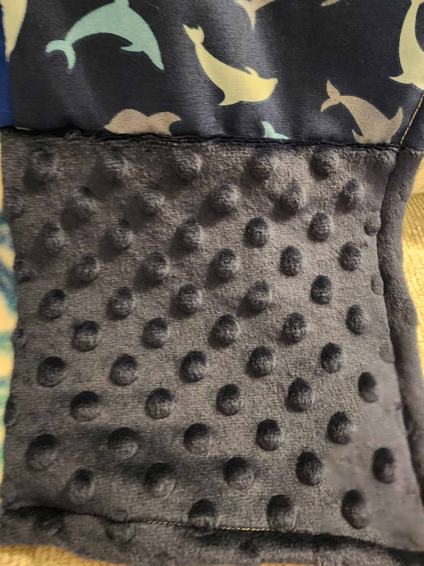 Sensory Blanket- Dolphins Theme fidget lap blanket Dementia