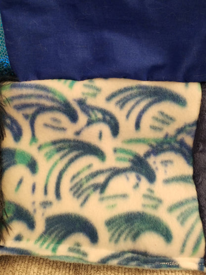 Sensory Blanket- Dolphins Theme fidget lap blanket Dementia