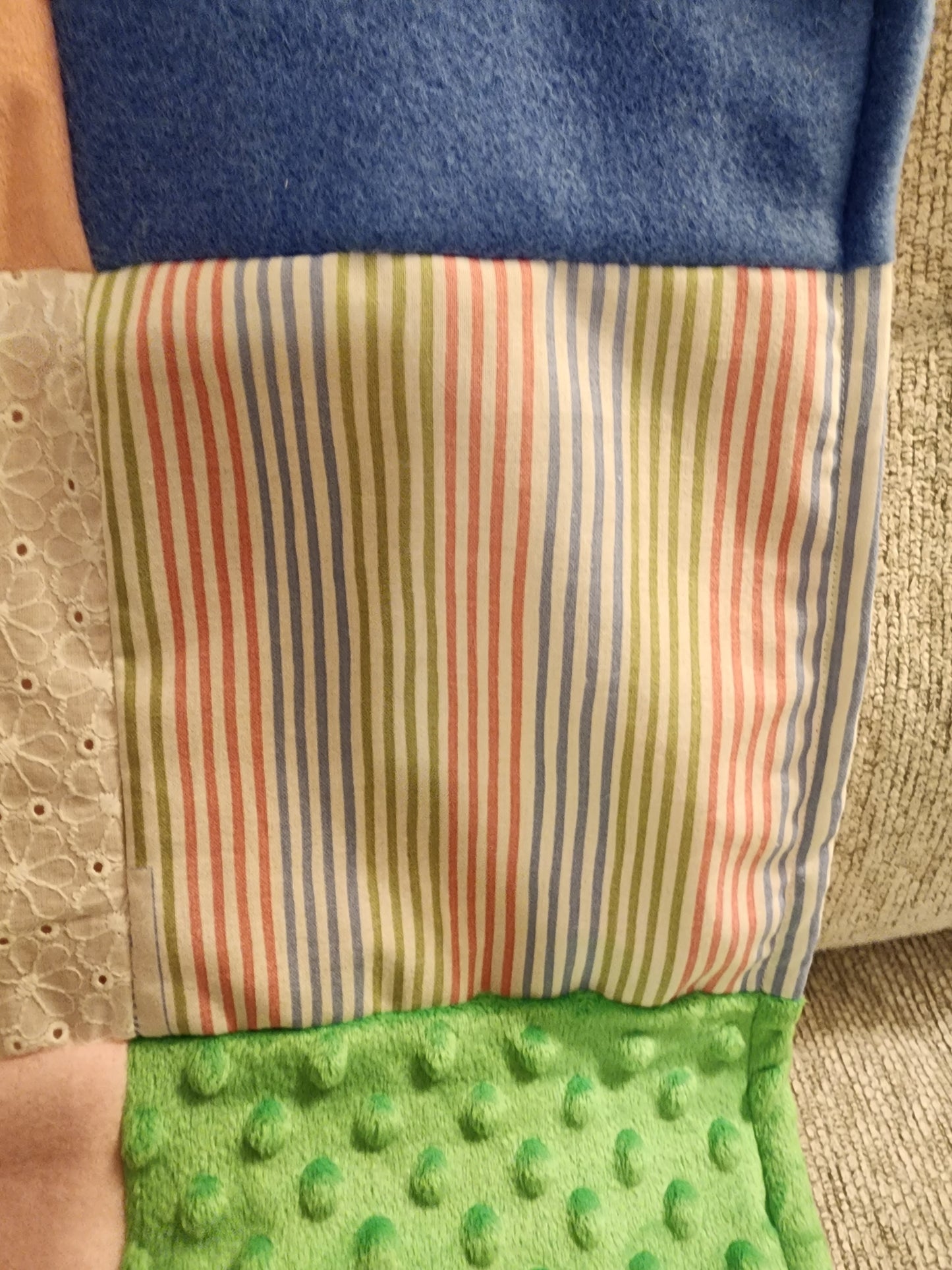 Sensory Blanket- Pickleball  Preppy Theme fidget lap blanket Dementia