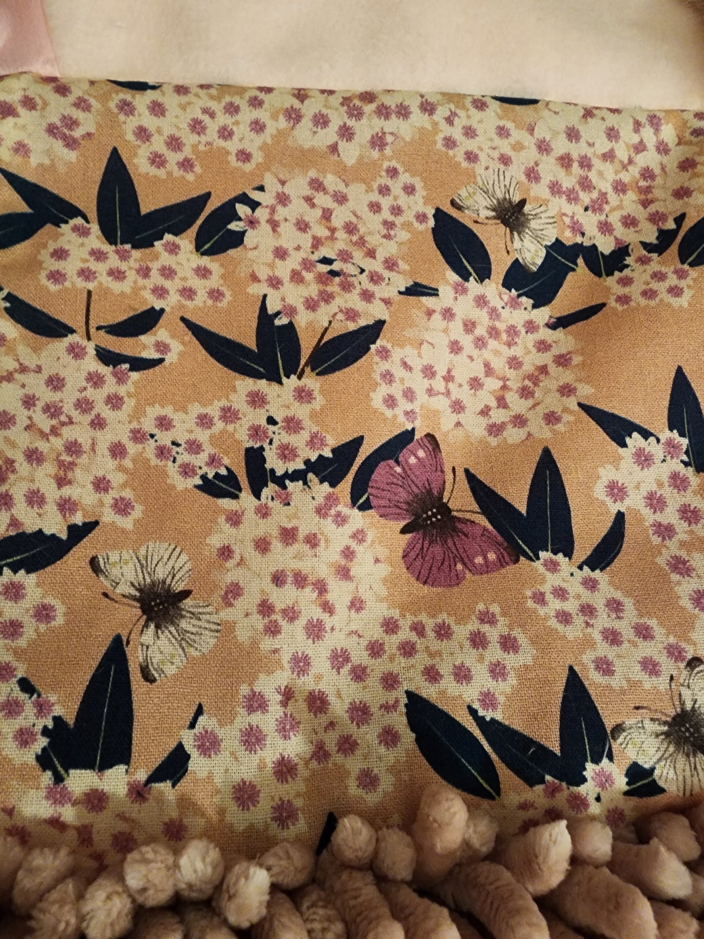 Sensory Blanket- Butterflies Flowers Theme fidget lap blanket Dementia