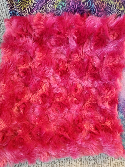 Sensory Blanket- mermaid scales Theme fidget lap blanket Dementia cotton candy