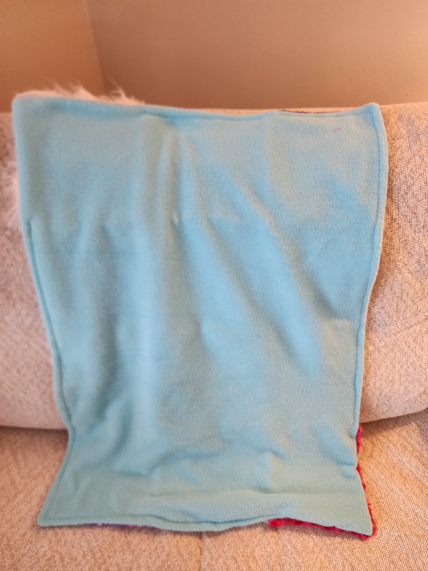 Sensory Blanket- mermaid scales Theme fidget lap blanket Dementia cotton candy