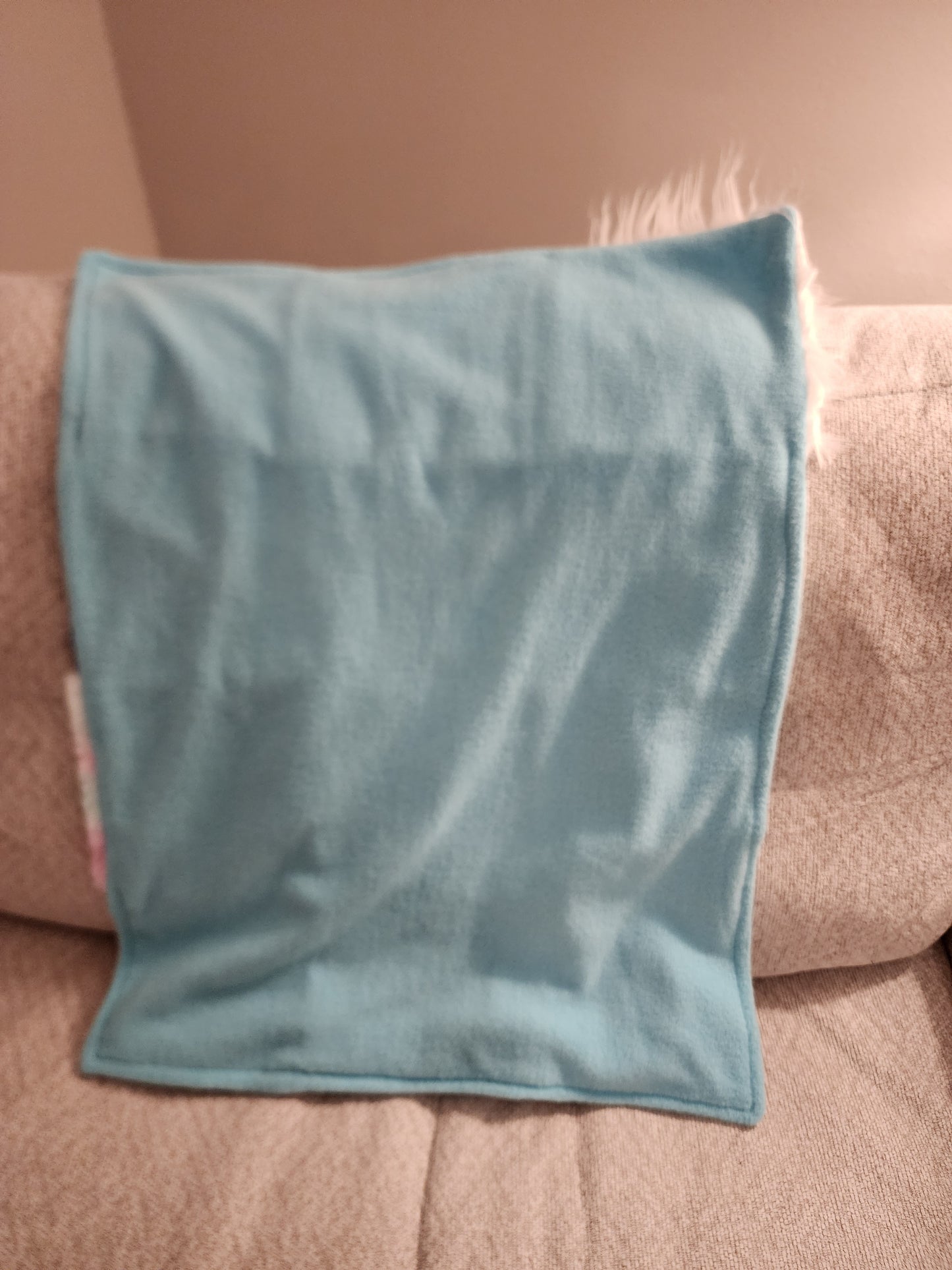 Sensory Blanket- Seahorse Theme fidget lap blanket Dementia cotton candy Lilly Pulitzer inspired