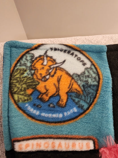 Sensory Blanket- Dinosaur Theme fidget lap blanket Dementia