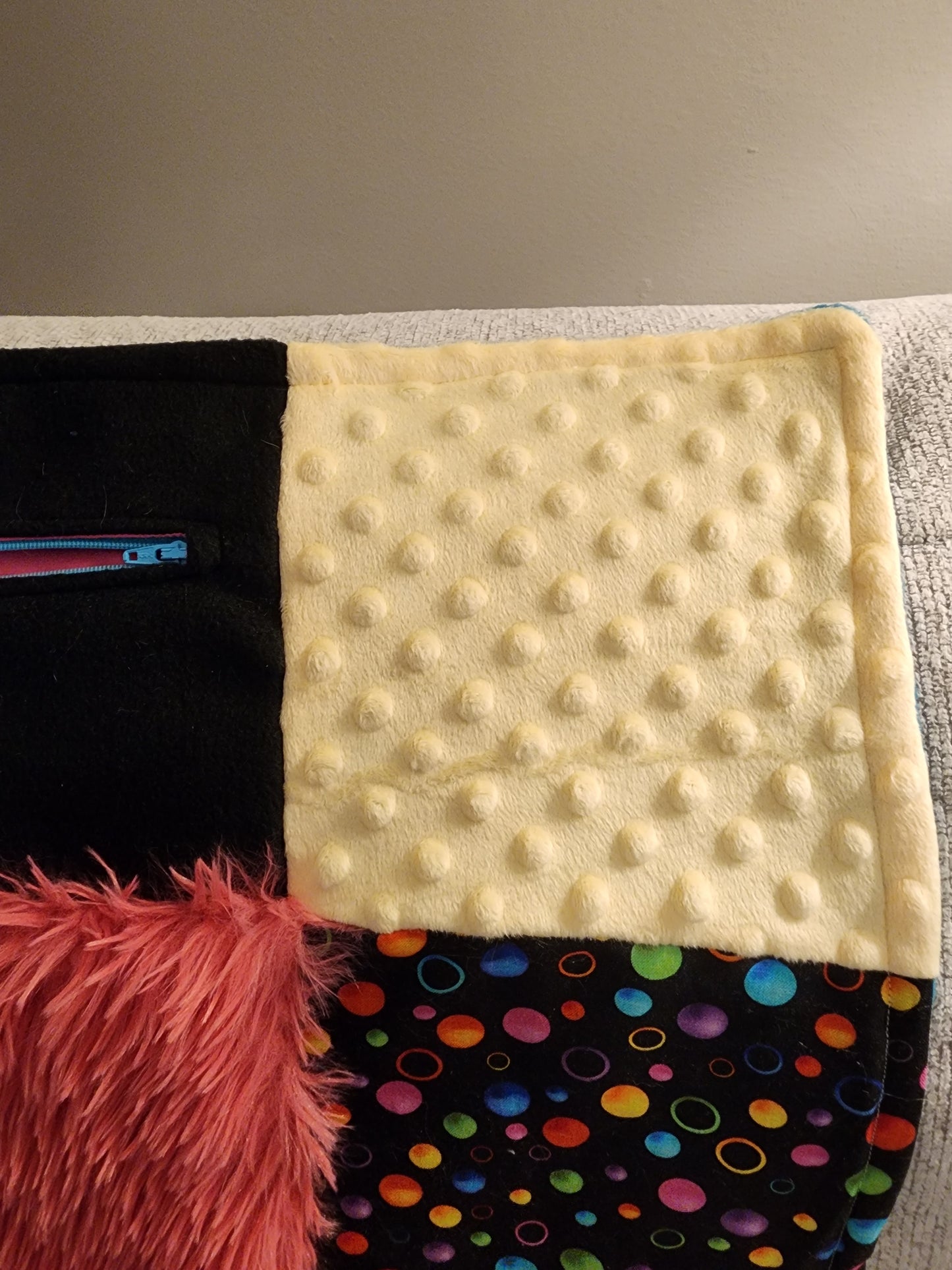 Sensory Blanket- Dinosaur Theme fidget lap blanket Dementia