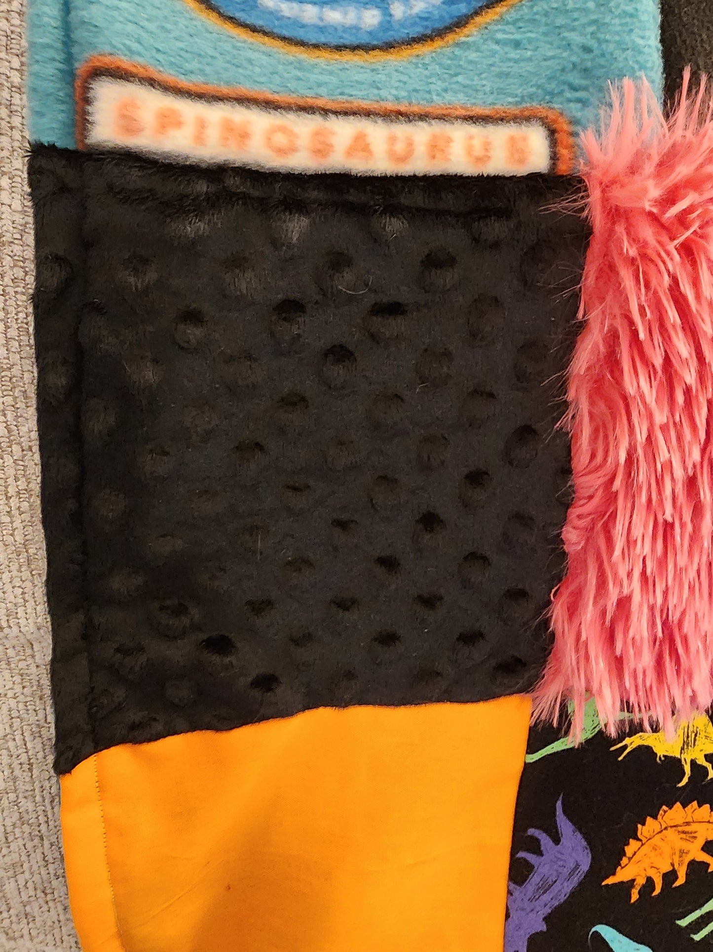 Sensory Blanket- Dinosaurs Theme fidget lap blanket Dementia