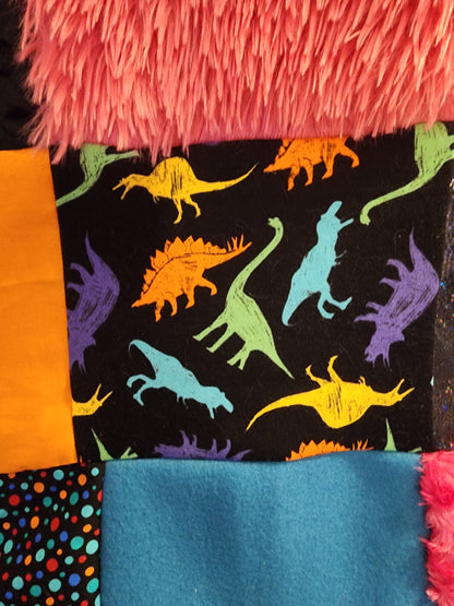 Sensory Blanket- Dinosaur Theme fidget lap blanket Dementia