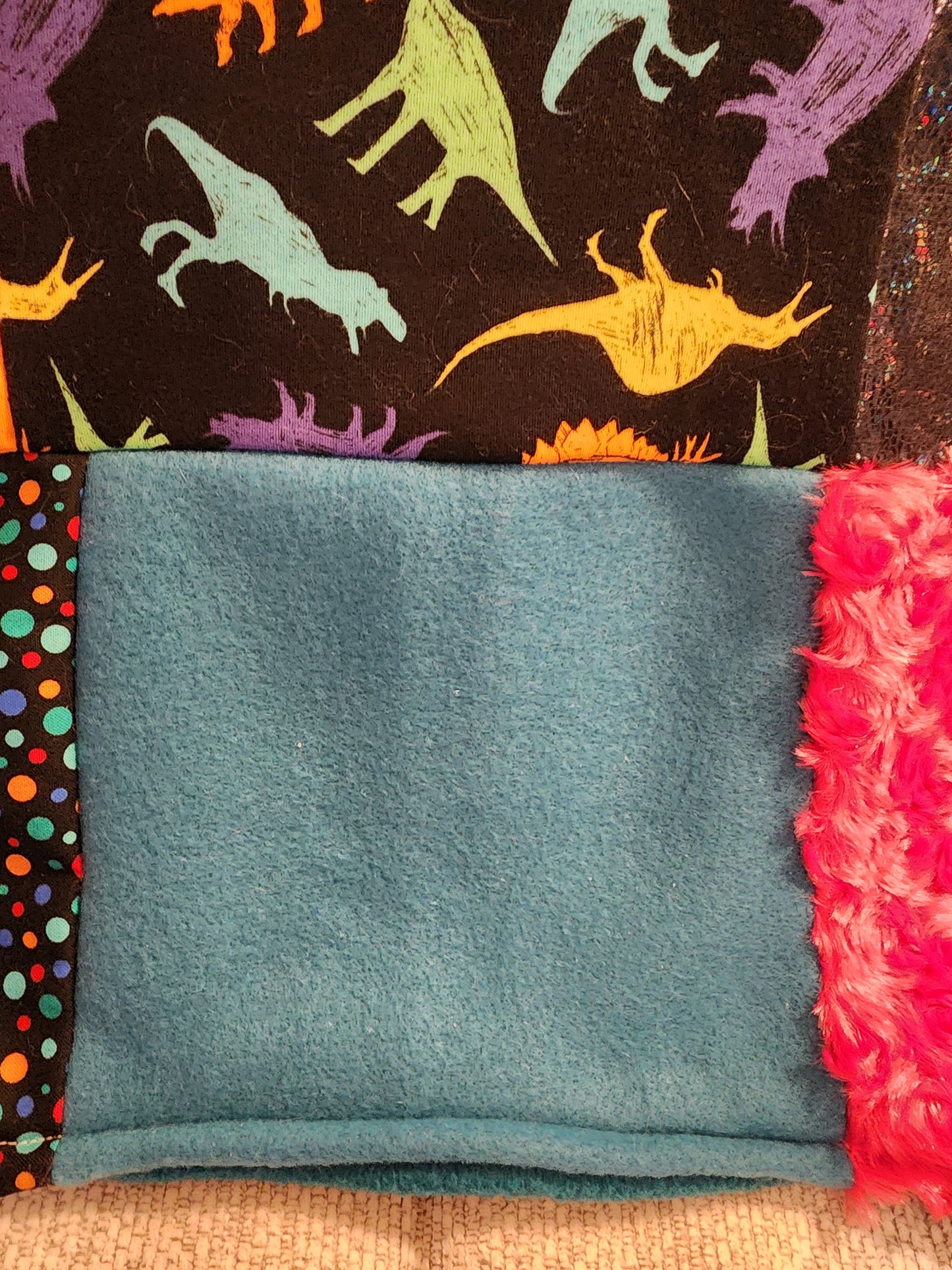 Sensory Blanket- Dinosaurs Theme fidget lap blanket Dementia