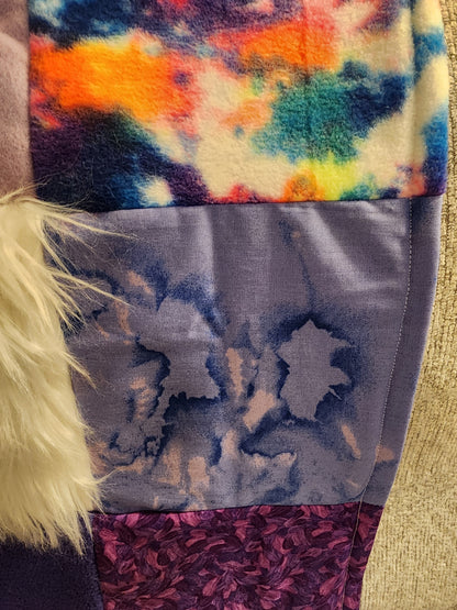 Sensory Blanket- Purple Butterfly Theme fidget lap blanket Dementia