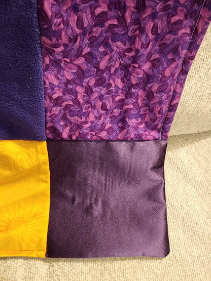 Sensory Blanket- Purple Butterfly Theme fidget lap blanket Dementia