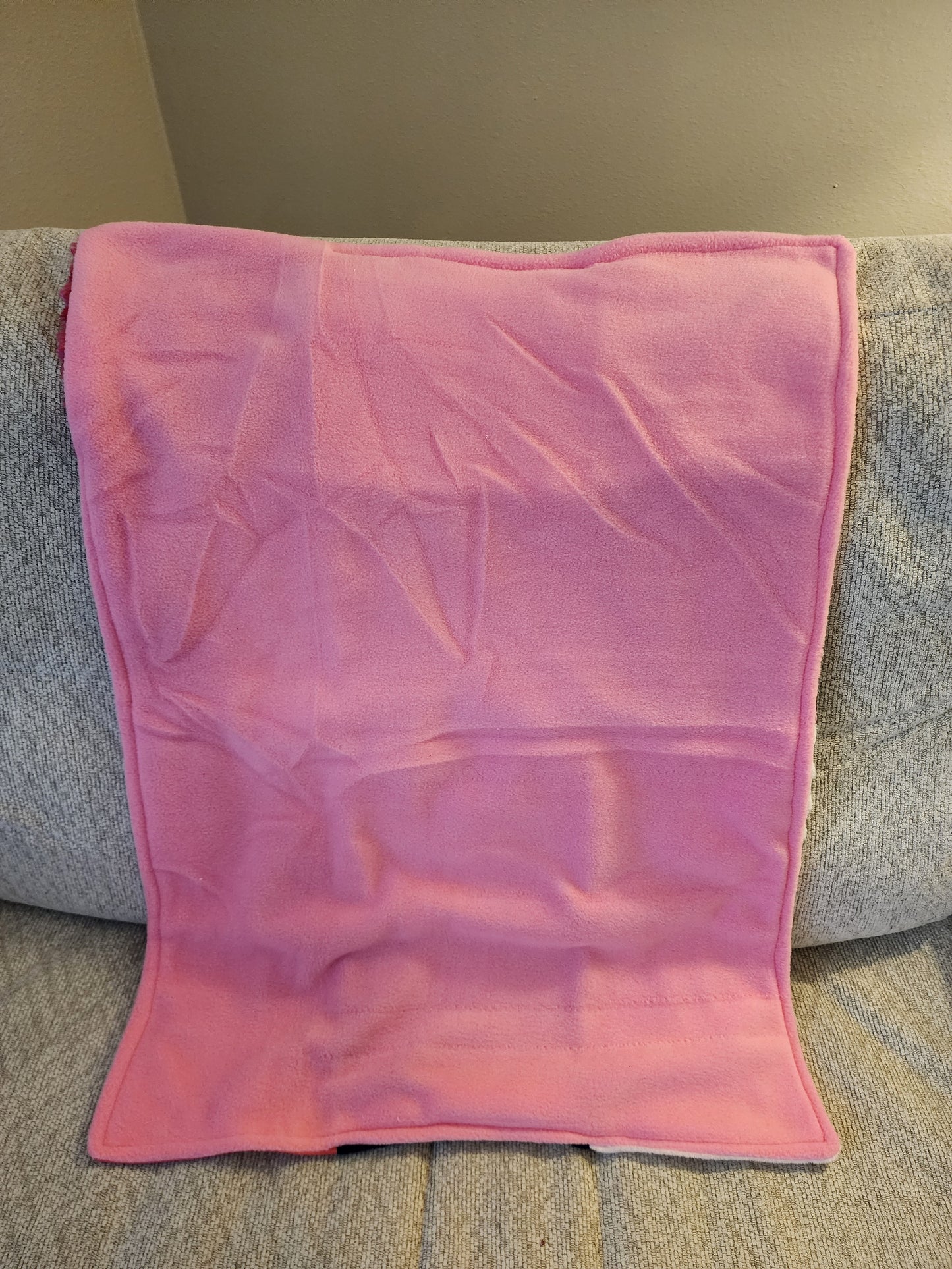 Sensory Blanket- Breast Cancer Theme fidget lap blanket Dementia Pink Ribbon
