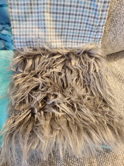 Sensory Blanket- Sleeping sheep on a moon Theme fidget lap blanket Dementia