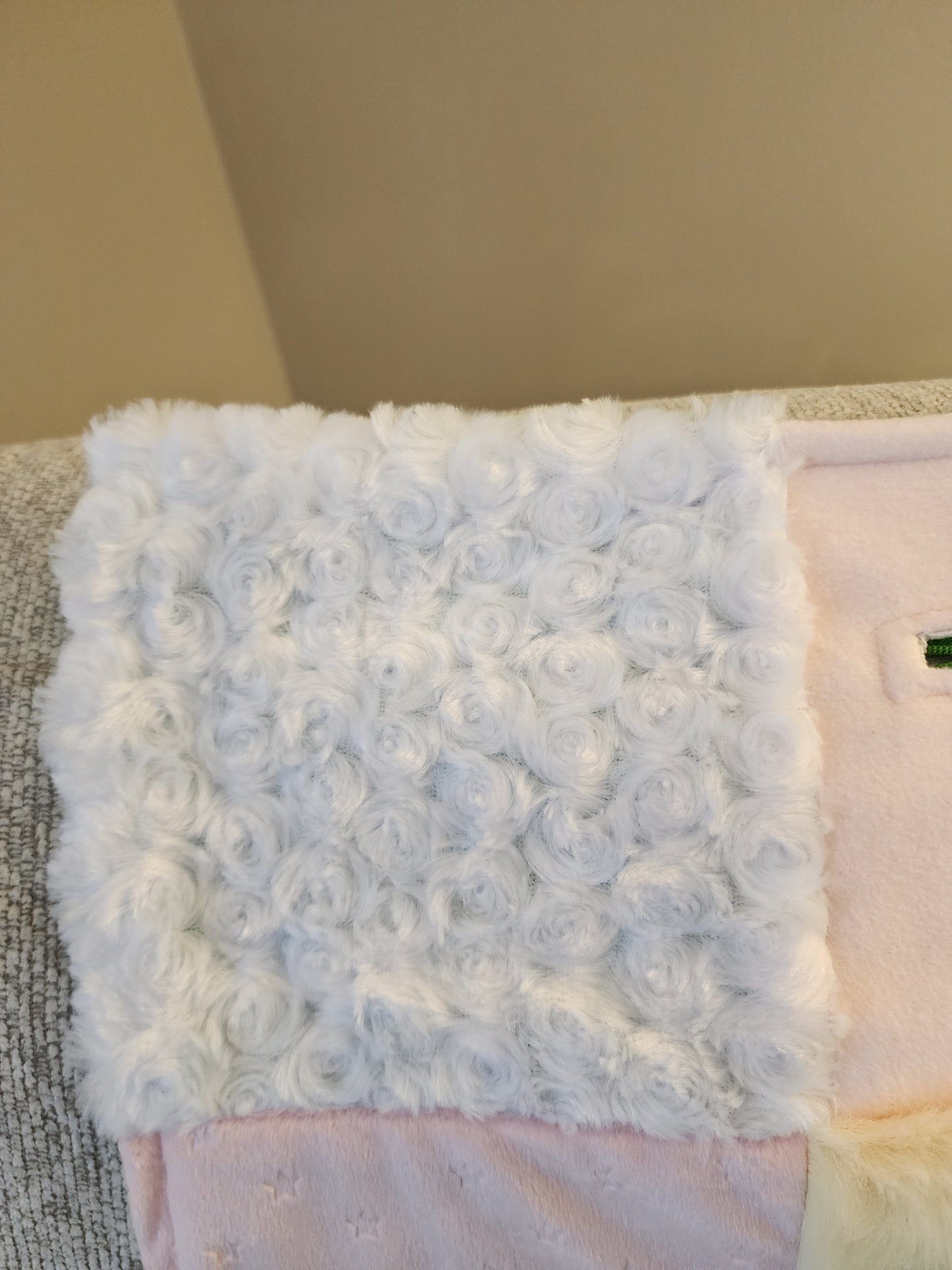 Sensory Blanket- old fashioned bunnies Theme fidget lap blanket Dementia