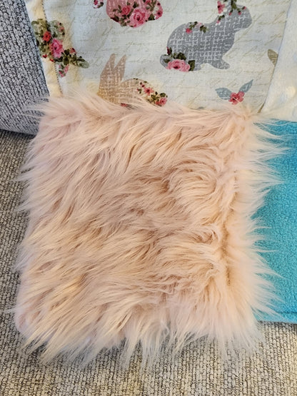 Sensory Blanket- old fashioned bunnies Theme fidget lap blanket Dementia