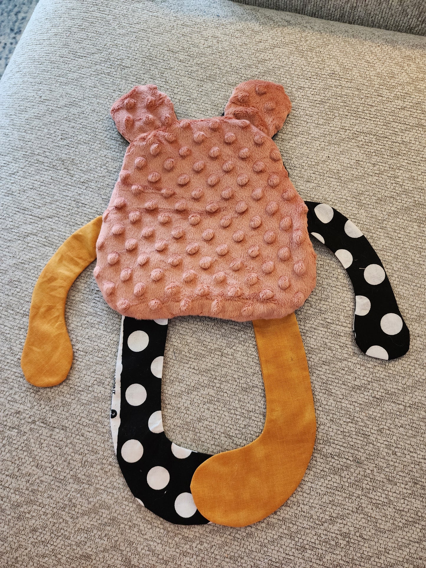 Sensory Crinkle Lovie- Horseshoes  Dimple Dot Crinkle sound bear style