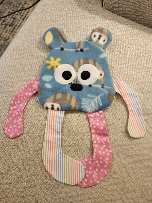 Sensory Crinkle Lovie- Sloth Dimple Dot Crinkle sound bear style