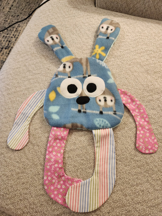 Sensory Crinkle Lovie- Sloth Dimple Dot Crinkle sound bunny style