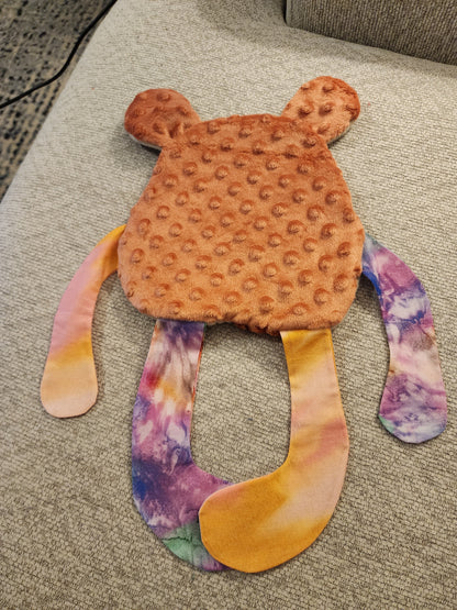 Sensory Crinkle Lovie- Highland Cow Dimple Dot Crinkle sound bear style
