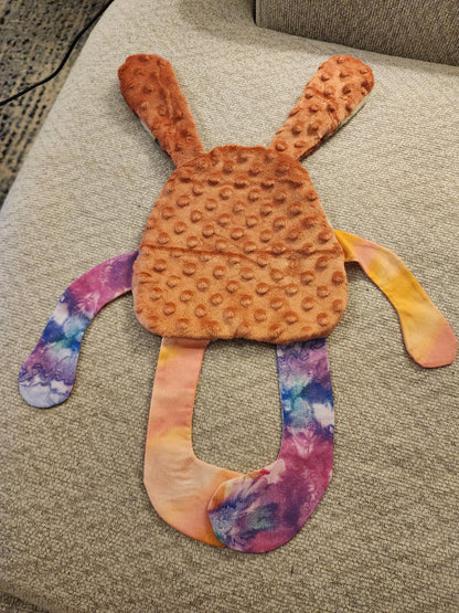 Sensory Crinkle Lovie- Highland Cow Dimple Dot Crinkle sound bunny style
